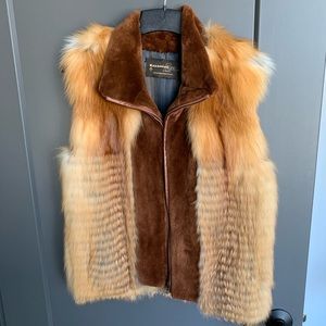 Fox fur vest